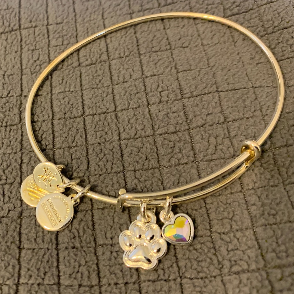 Alex and Ani 🐾 ❤️ paw print and heart bracelet